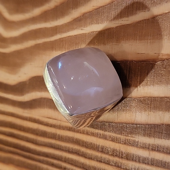 Rose Quartz UniSex Ring - Size 9-9.25 - Picture 3 of 8